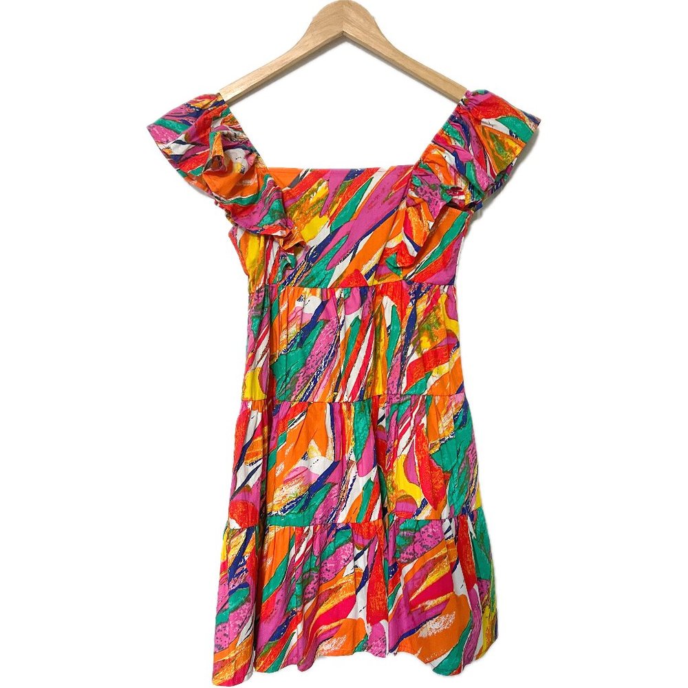 Flying Tomato "View From The Meadow" Poplin Dress